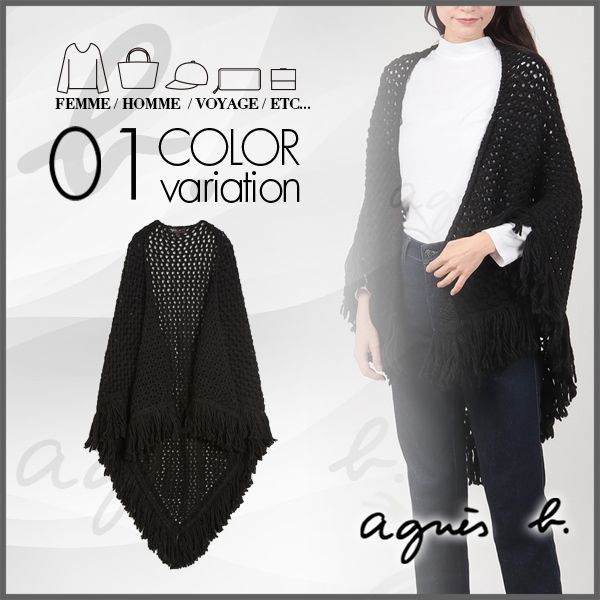 agnes b.】アニエスベー AJ35 PONCHO ポンチョ (Agnes b/ポンチョ