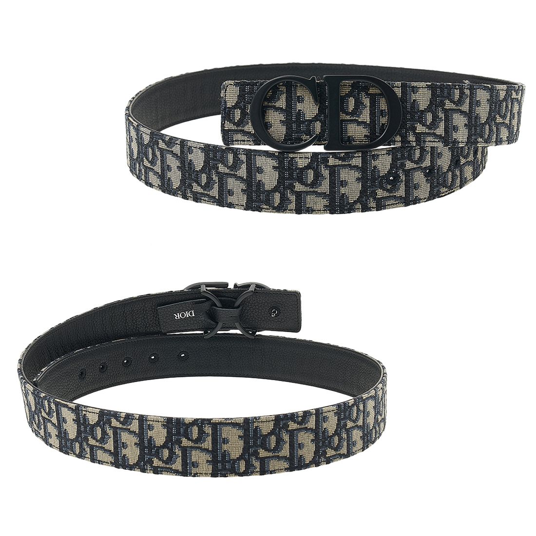 関税負担なし☆Dior ディオール CD バックル レザーベルト (Dior
