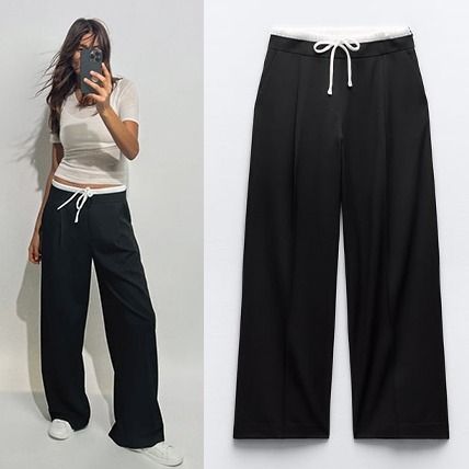 ZARA】コントラスト ボクサー パンツ | 1608/225 (ZARA/パンツ) 1608