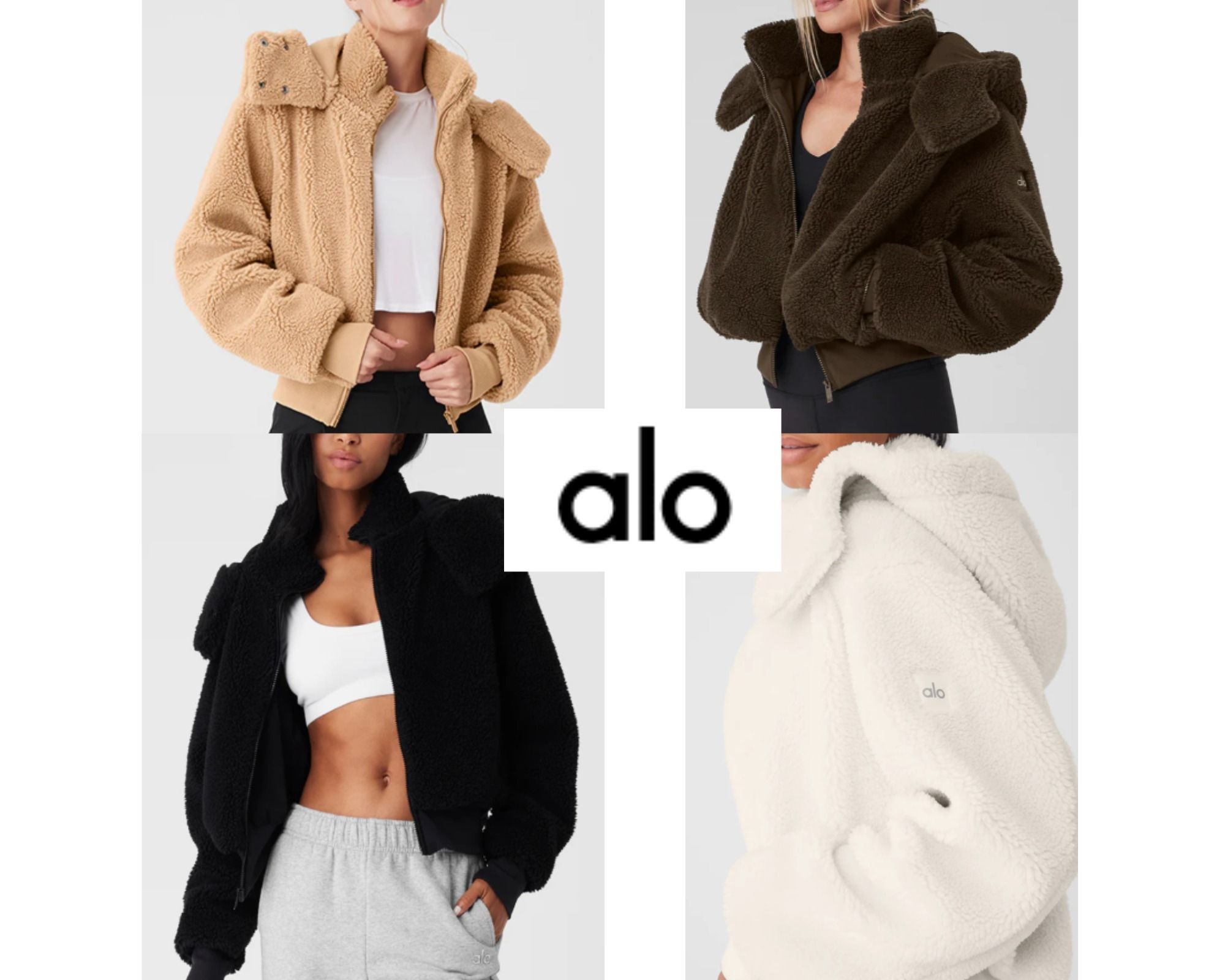 alo】大人気☆フォクシー シェルパ ジャケット (ALO Yoga/フリース
