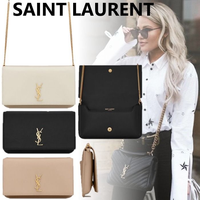 国内直営**SAINT LAURENT** ストラップ付きフォンホルダー (Saint