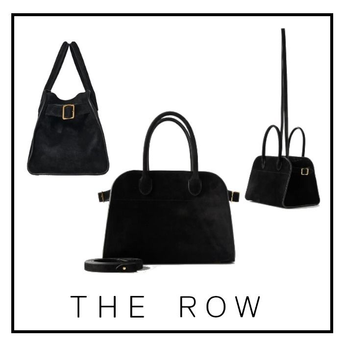 THEROW スウェード 黒 マルゴー 10 バッグ ブラック (The Row