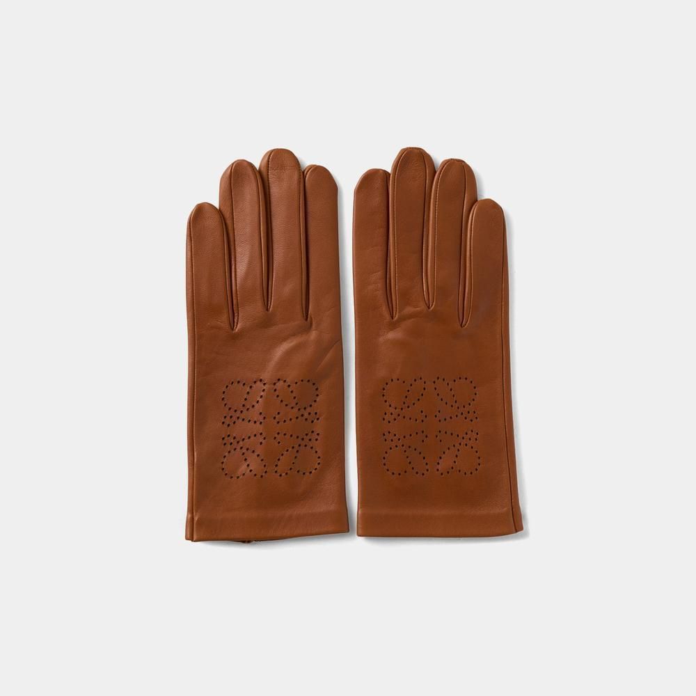 LOEWE】ギフトに最適☆アナグラム レザー手袋 (LOEWE/手袋) 101061317