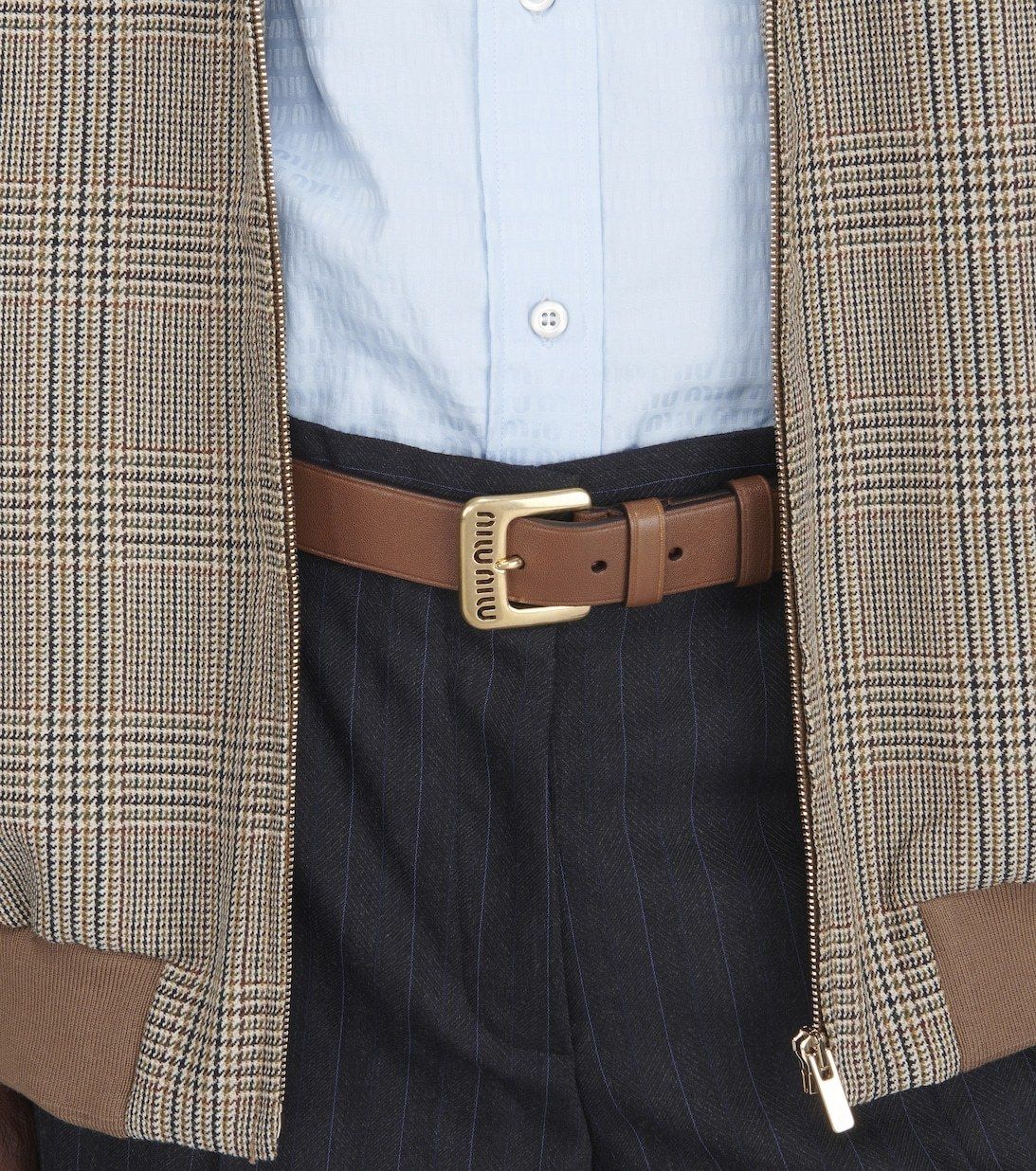 国内発】MIU MIU ミュウミュウ ナッパレザー ベルト (MiuMiu/ベルト