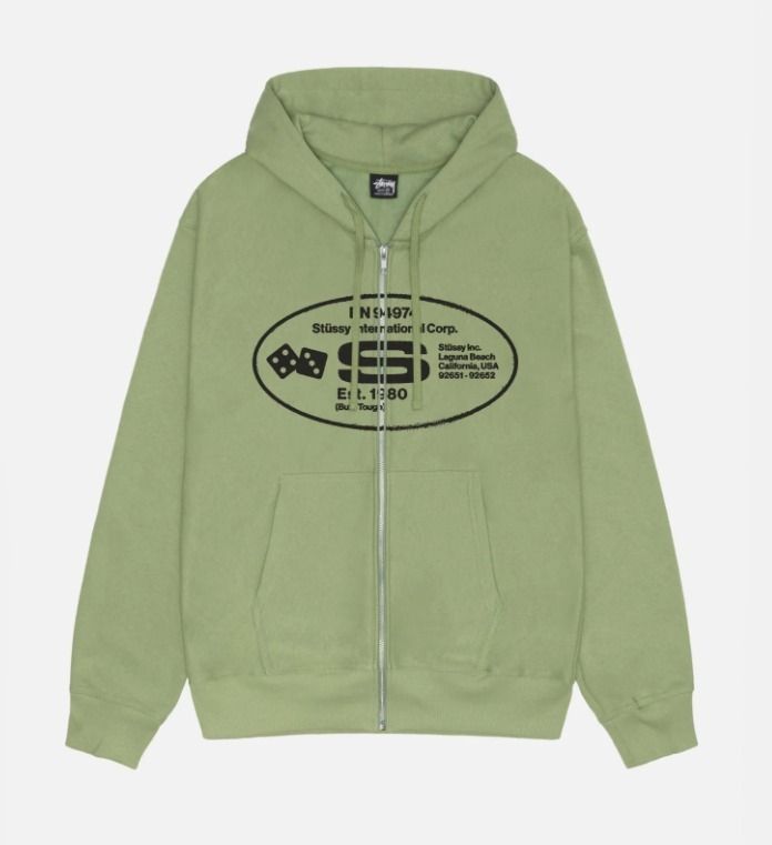 ☆関税込☆Stussy☆Stussy OVAL CORP. ZIP HOODIE☆ (STUSSY/パーカー