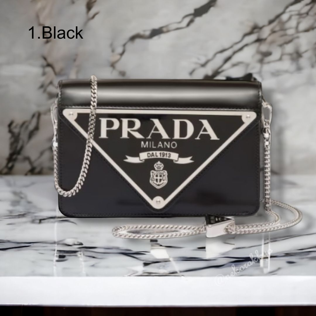 PRADA☆Brushed leather shoulder bag ショルダーバッグ☆送料込