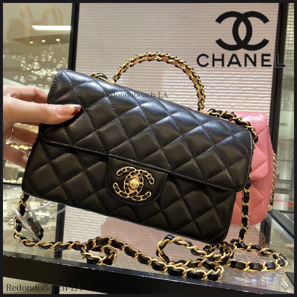 これこそ理想】CHANEL☆ショルダーバッグ☆ハンドルが可愛い (CHANEL