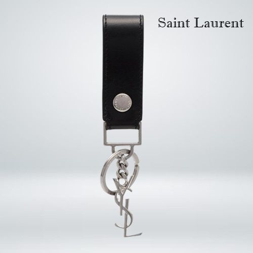Saint Laurent サンローラン キーリング キーホルダー ブラック (Saint