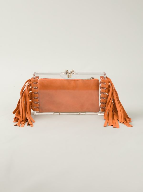 Charlotte Olympia 'Pandora' Clutch | Yellow | FARFETCH