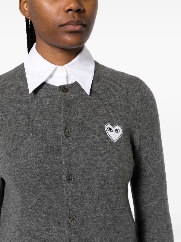 Comme Des Garçons Play ハートロゴ カーディガン 通販 - FARFETCH