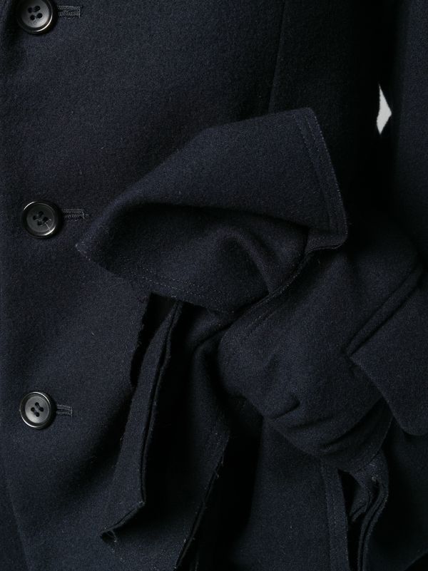 Comme Des Garçons Pre-Owned リボンディテール コート | ブルー