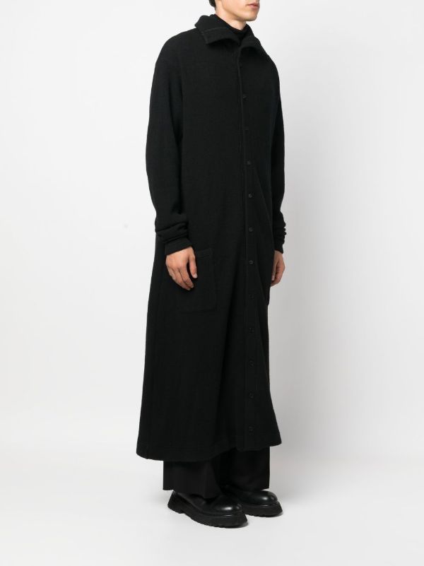 Yohji Yamamoto ファインニットコート | ブラック | FARFETCH JP