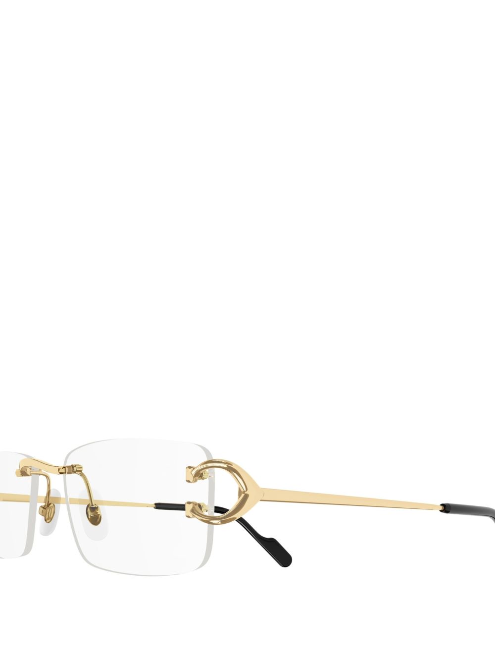 Cartier Eyewear カルティエ・アイウェア リムレス スクエア眼鏡