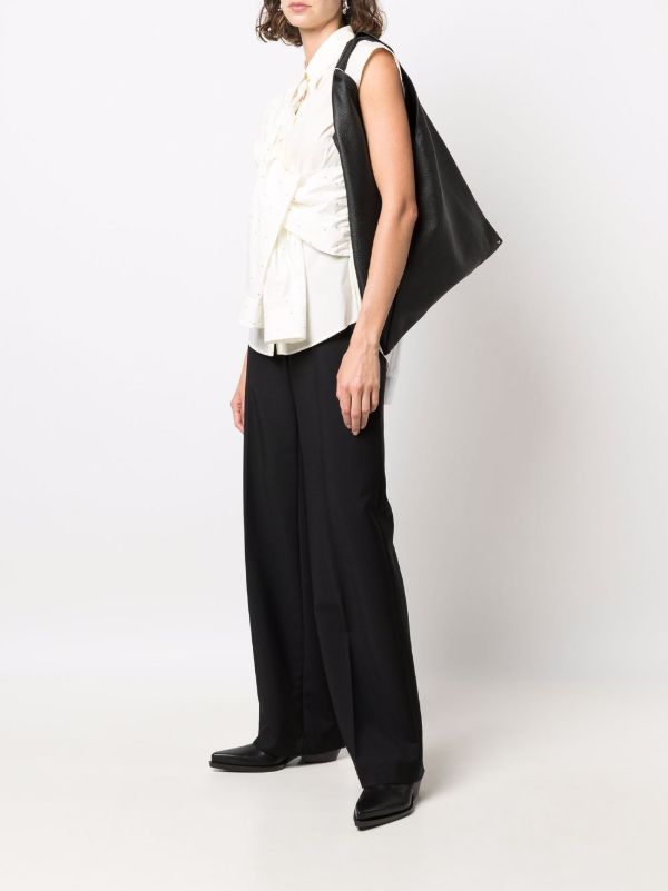 MM6 Maison Margiela Japanese レザートートバッグ | ブラック