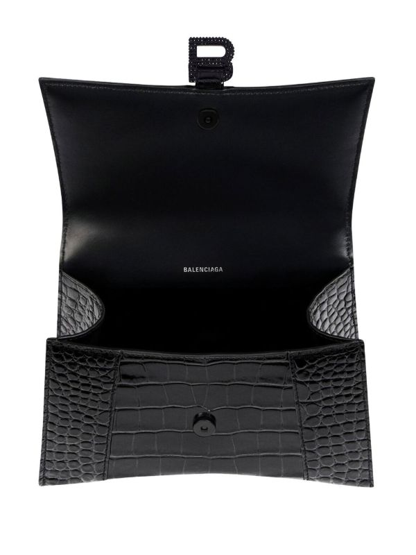 Balenciaga Mini Hourglass Crossbody Bag | Black | FARFETCH