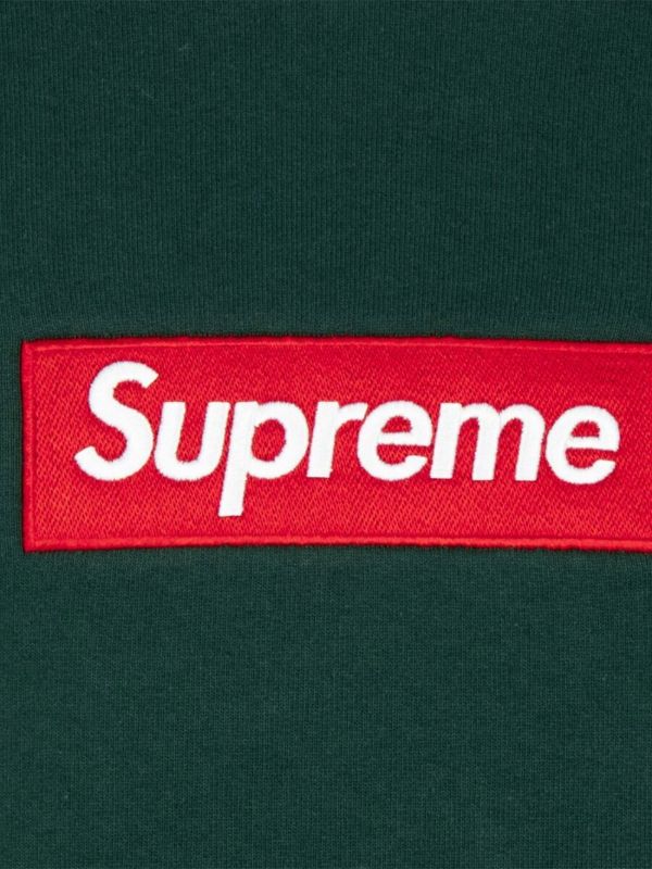 Supreme Box Logo Crewneck Sweatshirt | Green | FARFETCH