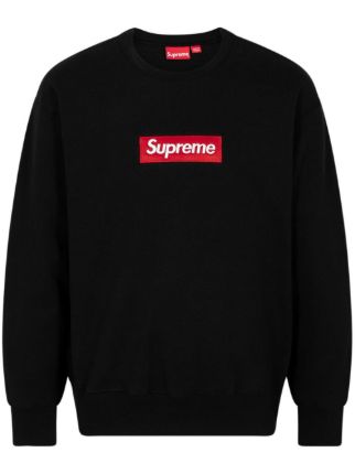 Supreme Box Logo Crewneck Sweatshirt | Black | FARFETCH JO