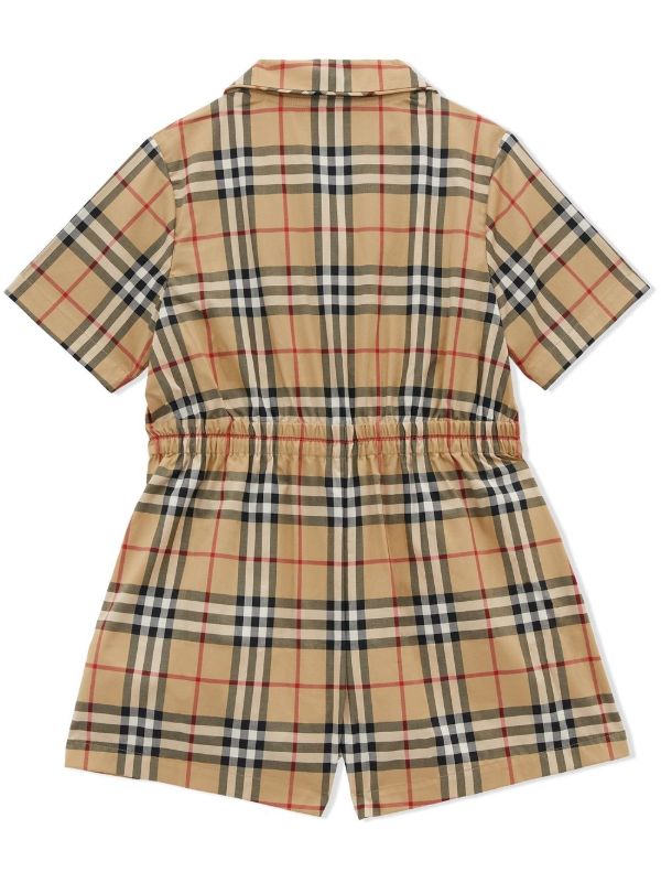 Burberry Kids バーバリー・キッズ ヴィンテージチェック ロンパース