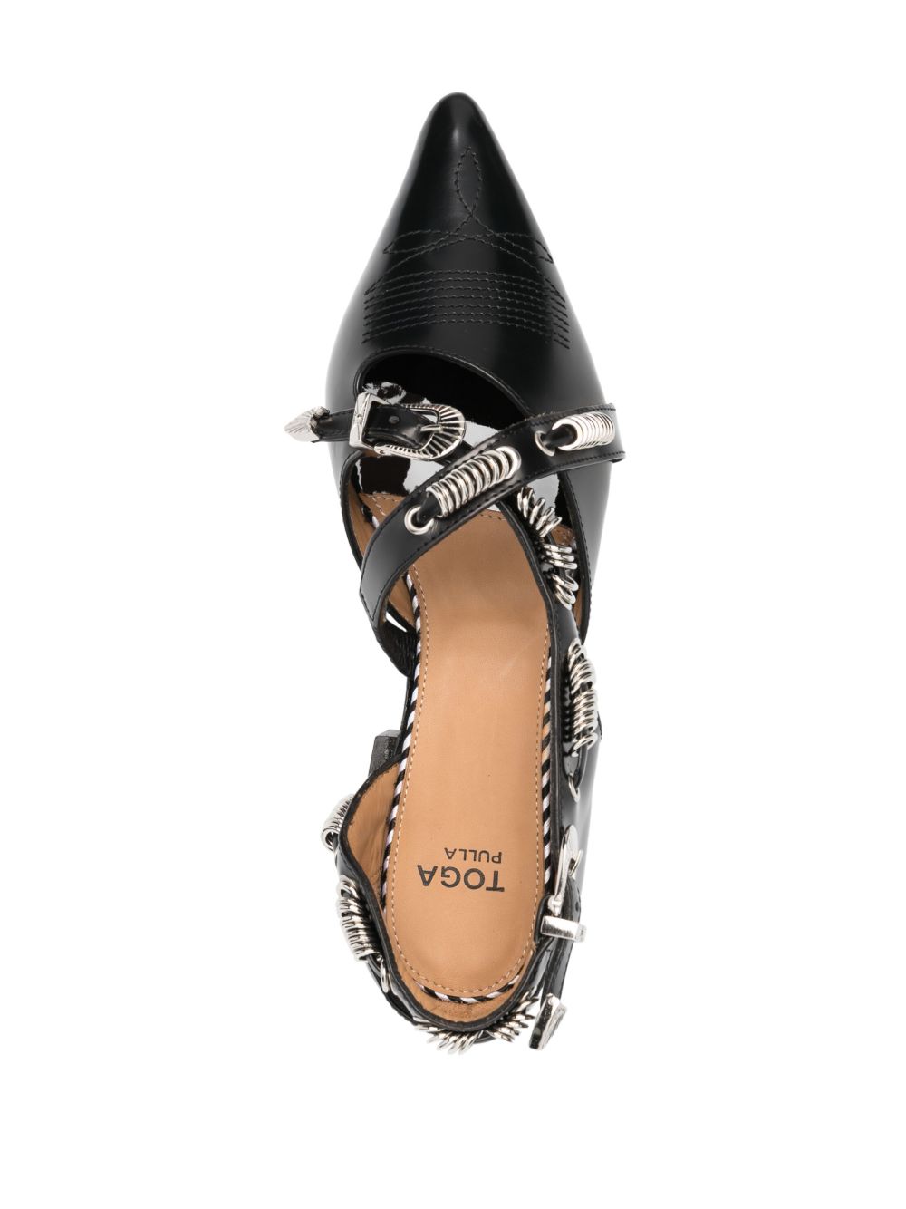 Toga Pulla バックル フラットパンプス | ブラック | FARFETCH JP