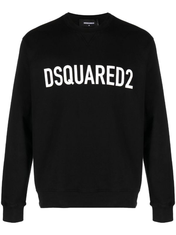 DSQUARED2 ディースクエアード ロゴ スウェットシャツ | ブラック