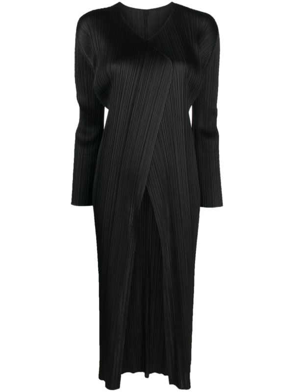 Pleats Please Issey Miyake プリーツ シングルコート | ブラック