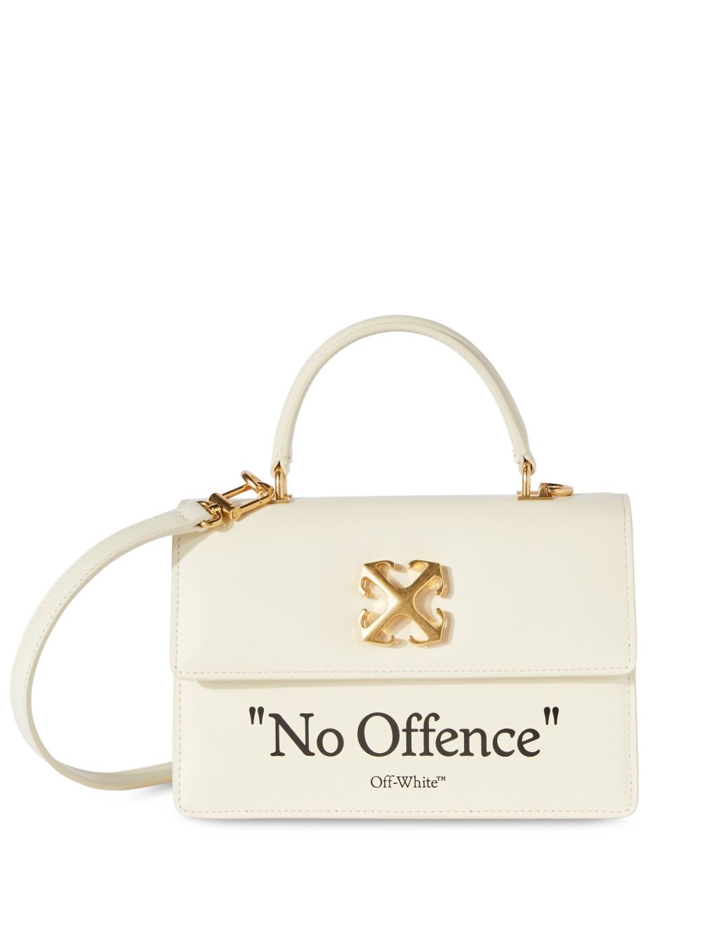 Off-White Jitney 1.4 quote-print Bag | White | FARFETCH