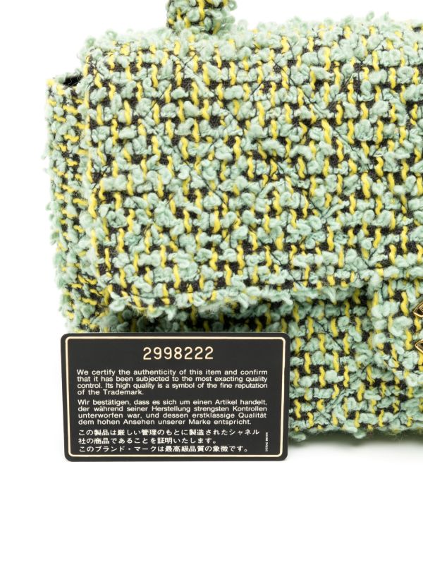 CHANEL Pre-Owned 1992 ココマーク ツイード バッグ | グリーン