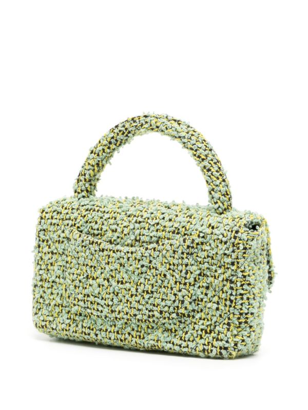CHANEL Pre-Owned 1992 ココマーク ツイード バッグ | グリーン
