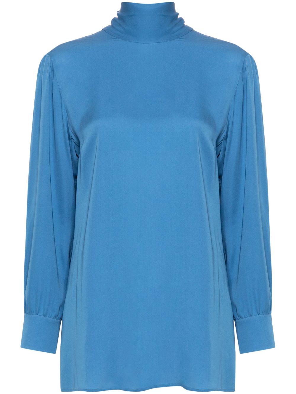 Gucci ボウタイ シルクブラウス | ブルー | FARFETCH JP