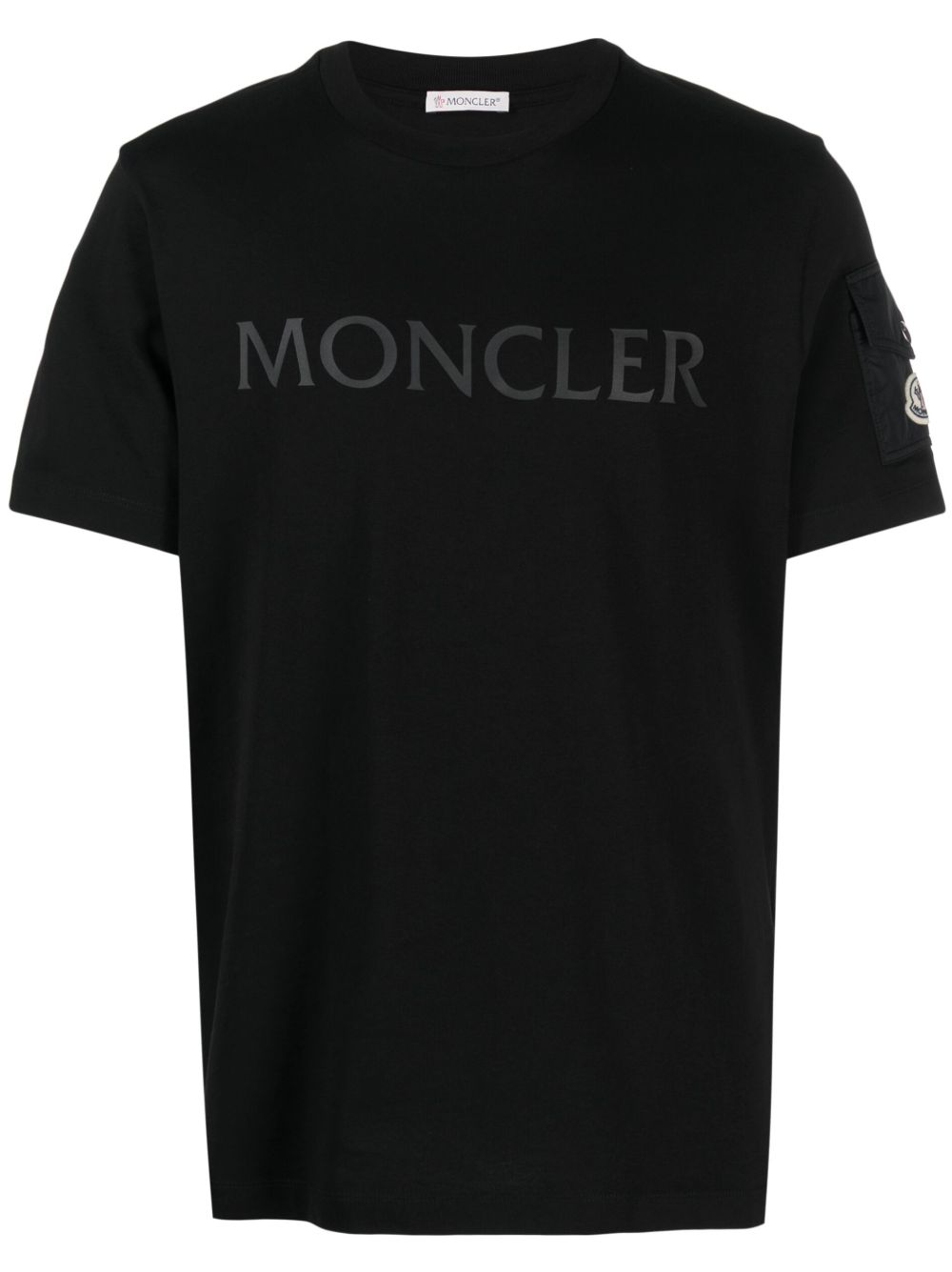 Moncler logo-print Cotton T-shirt | Black | FARFETCH
