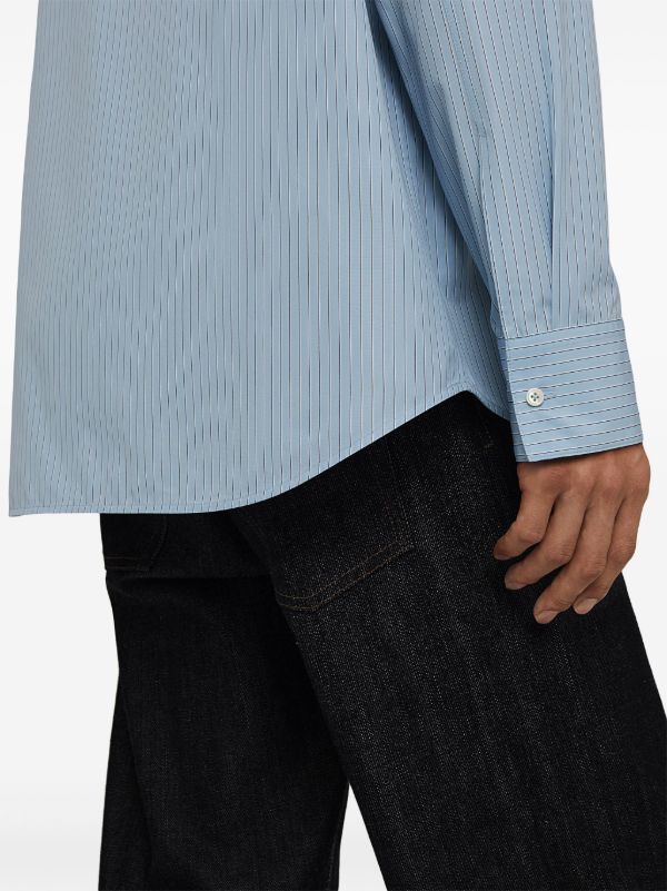 Jil Sander Wednesday ストライプ シャツ | ブルー | FARFETCH JP