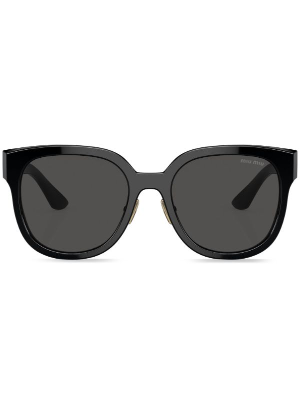 Miu Miu Eyewear Dフレーム サングラス | ブラック | FARFETCH JP