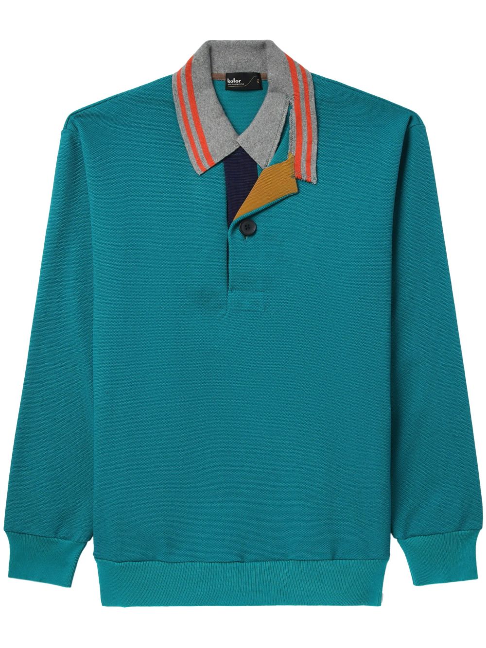 Kolor パッチワーク ポロシャツ | ブルー | FARFETCH JP