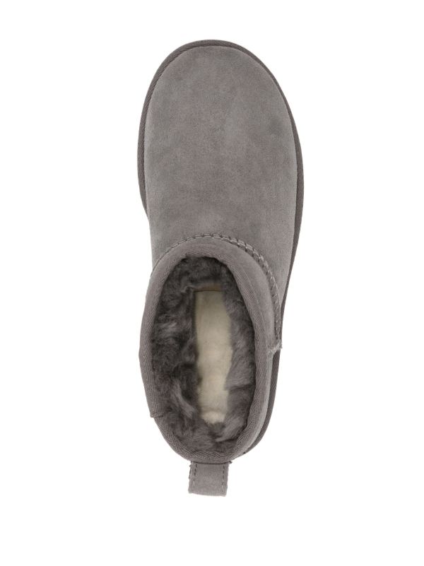 UGG Classic Ultra Mini Suede Boots | Grey | FARFETCH