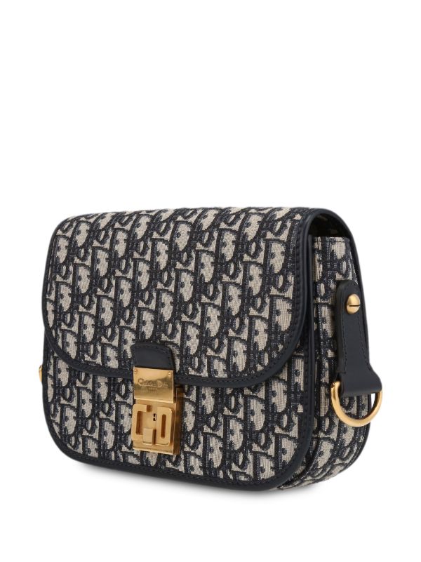 Christian Dior Pre-Owned 2018 Trotter Flap Shoulder Bag | Blue