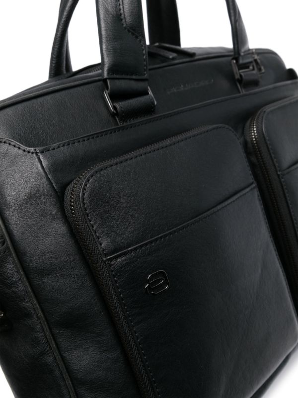 PIQUADRO レザービジネスバッグ | ブラック | FARFETCH JP