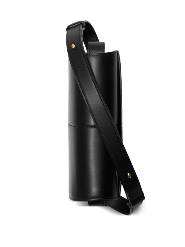 Burberry Snip Leather Crossbody Bag | Black | FARFETCH