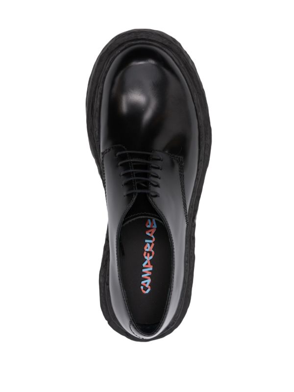 CamperLab Vámonos レザー ダービーシューズ | ブラック | FARFETCH JP
