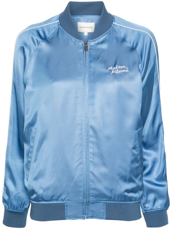 Maison Kitsuné Teddy ボンバージャケット | ブルー | FARFETCH JP