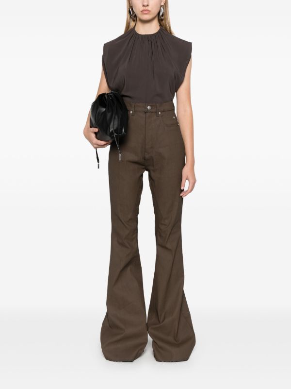Rick Owens Bolan Bootcut Jeans | Brown | FARFETCH PL
