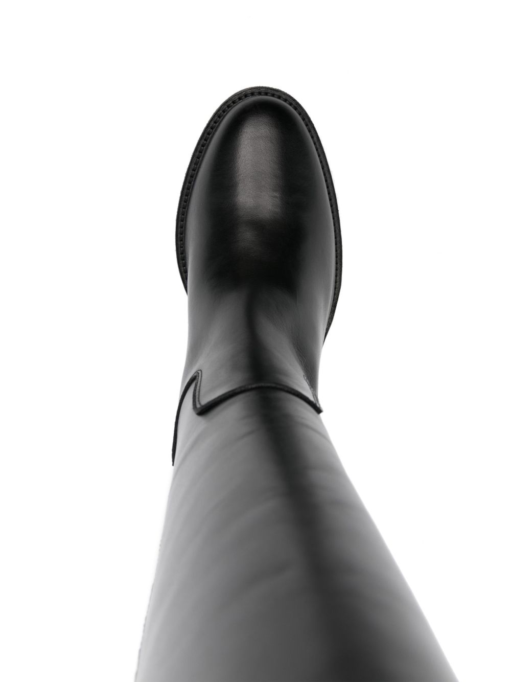 Via Roma 15 レザー ロングブーツ | ブラック | FARFETCH JP