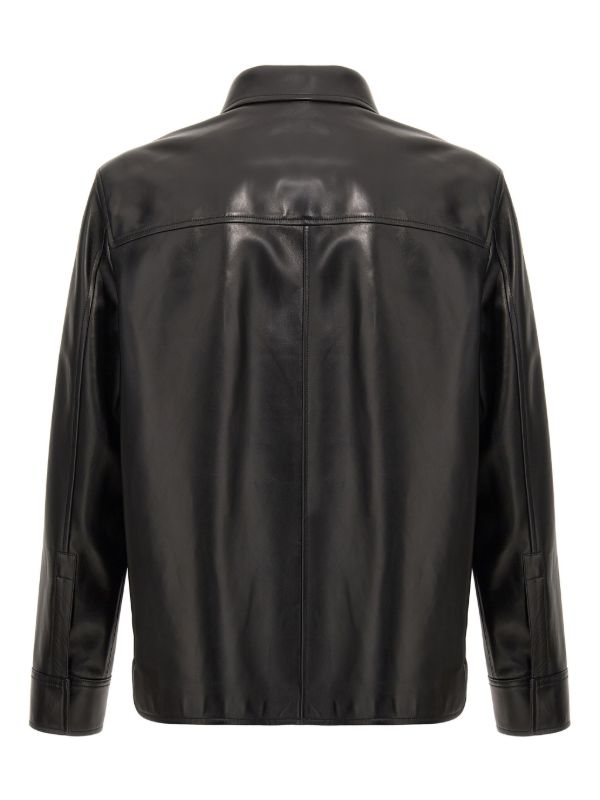 LOEWE レザージャケット | ブラック | FARFETCH JP