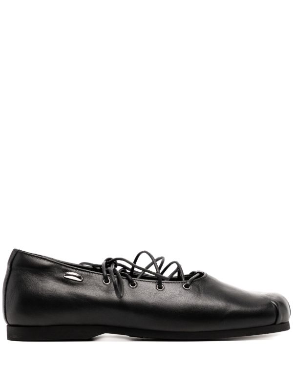 OUR LEGACY レースアップ フラットシューズ | ブラック | FARFETCH JP