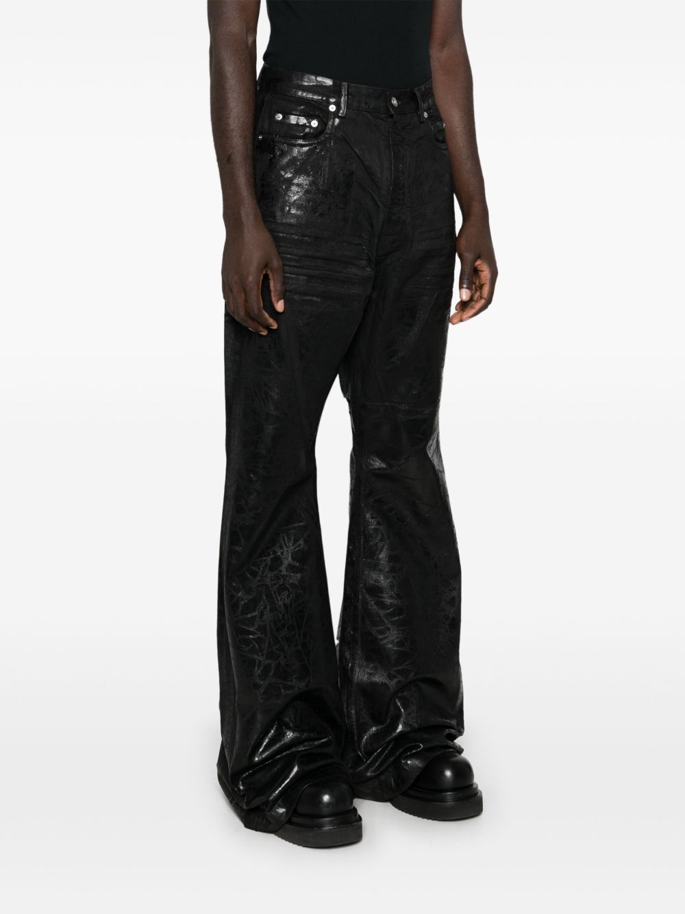 Rick Owens DRKSHDW Calça Jeans Bootcut Bolan | Preto | FARFETCH BR