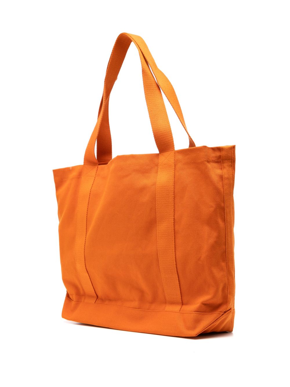 CAFÉ KITSUNÉ Logo Print Canvas Tote Bag | Orange | FARFETCH