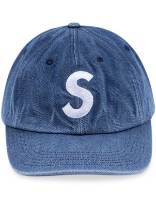 Supreme Pigment S Logo 6-Panel Cap | Blue | FARFETCH IN