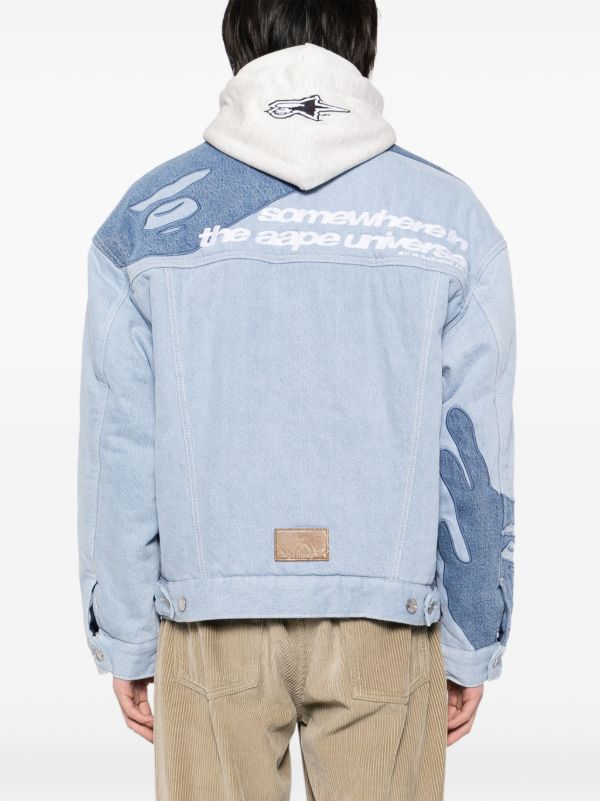 AAPE BY *A BATHING APE® デニムジャケット | ブルー | FARFETCH JP