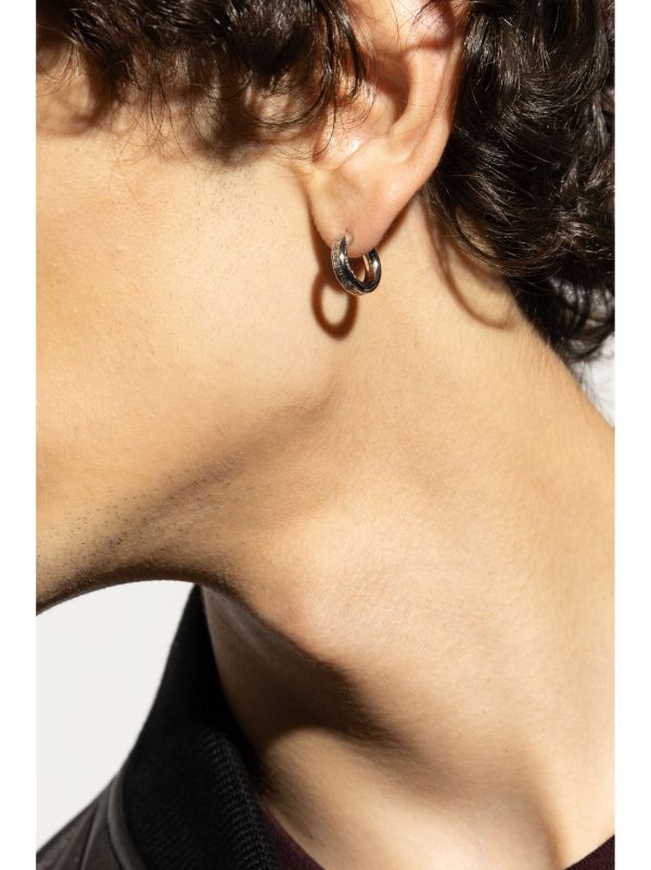 Versace グレカ フープピアス | シルバートーン | FARFETCH JP