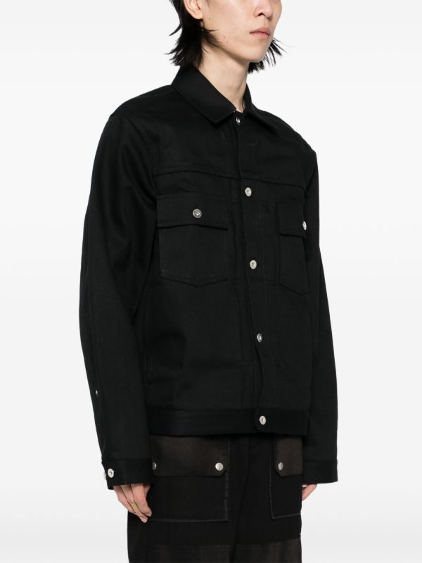 Jil Sander デニムジャケット | ブラック | FARFETCH JP