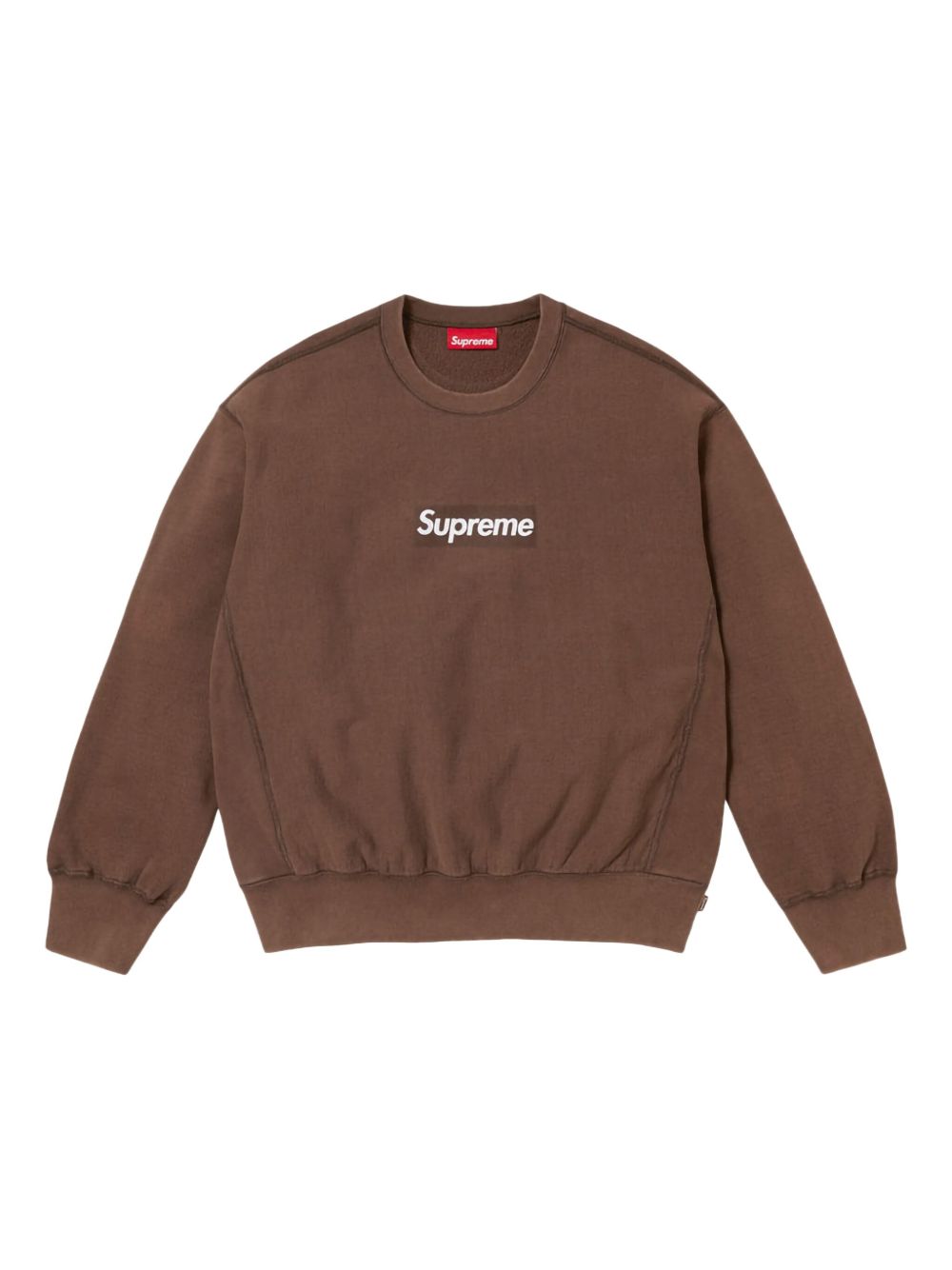 Supreme ウォッシュド ボックスロゴ スウェットシャツ | ブラウン